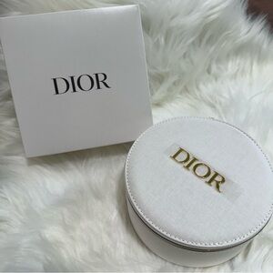DIOR Beauty Vanity Case Round Makeup Bag With Mirror
